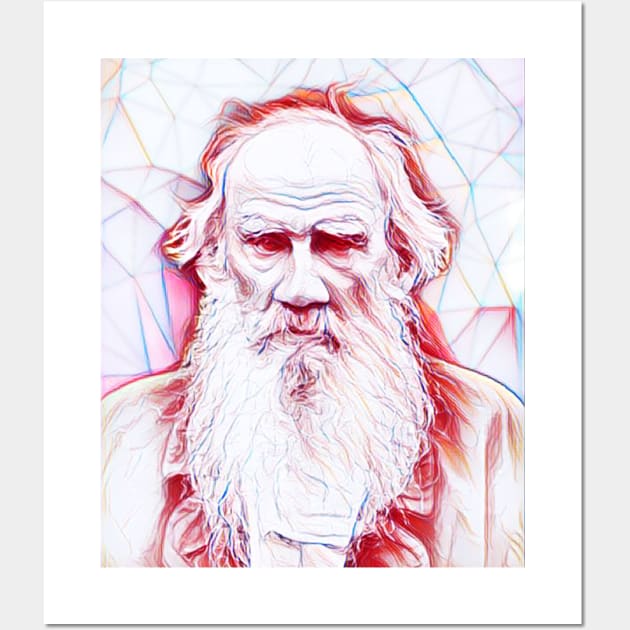 Leo Tolstoy Portrait | Leo Tolstoy Artwork Line Art Wall Art by JustLit